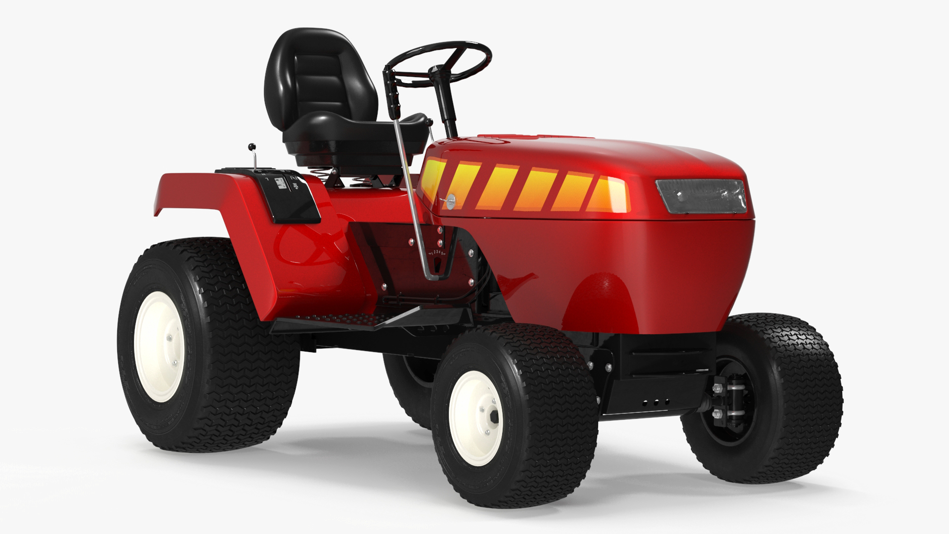 Pickup Truck with Gooseneck Trailer and Mini Tractor 3D