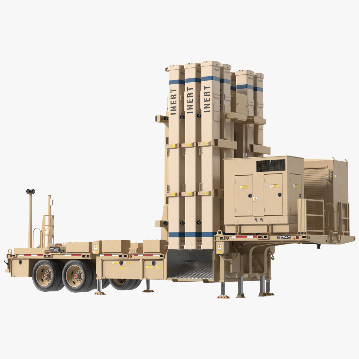 David Sling Israel Defense-System Rigged for Cinema 4D 3D model