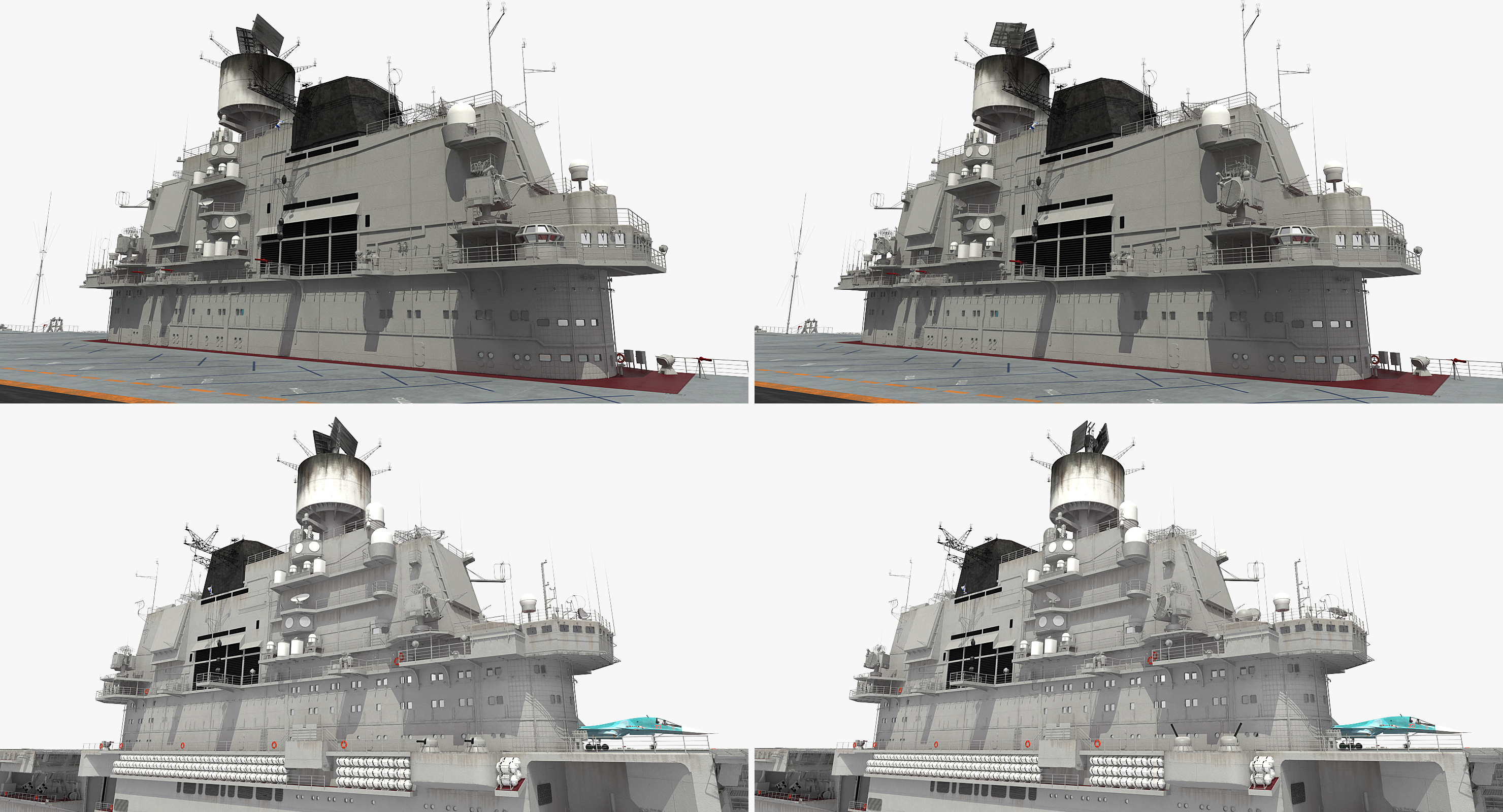 Aircraft Carrier Kuznetsov with Jet Rigged 3D