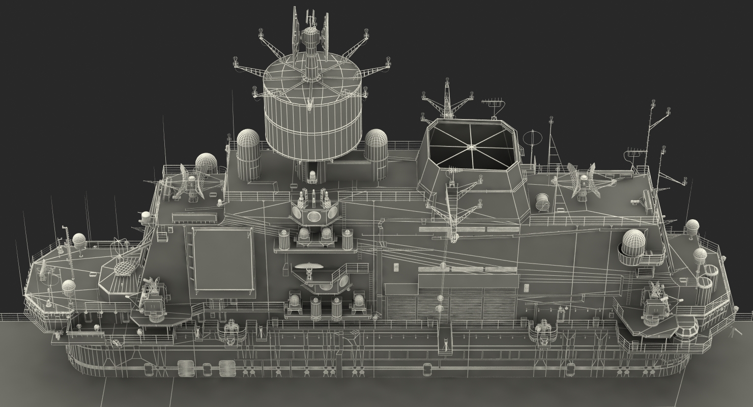 Aircraft Carrier Kuznetsov with Jet Rigged 3D
