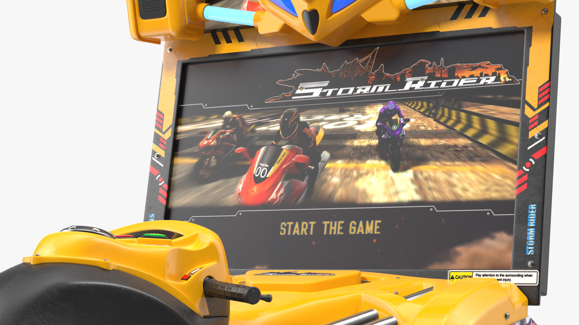 3D model Storm Riders Motorcycle Racing Arcade Game On