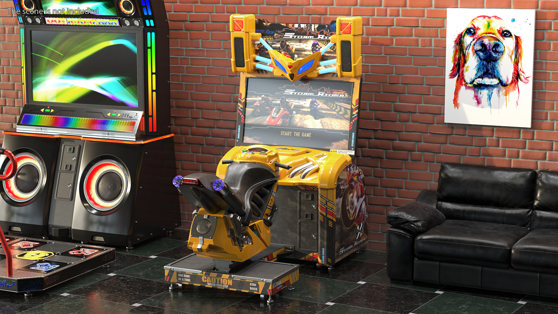 3D model Storm Riders Motorcycle Racing Arcade Game On