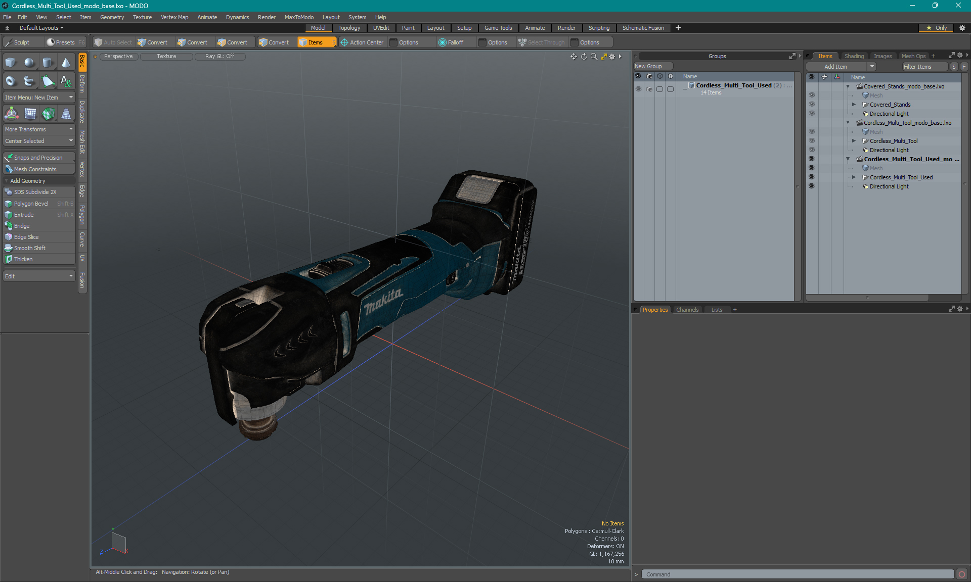 3D Makita Cordless Multi Tool Used