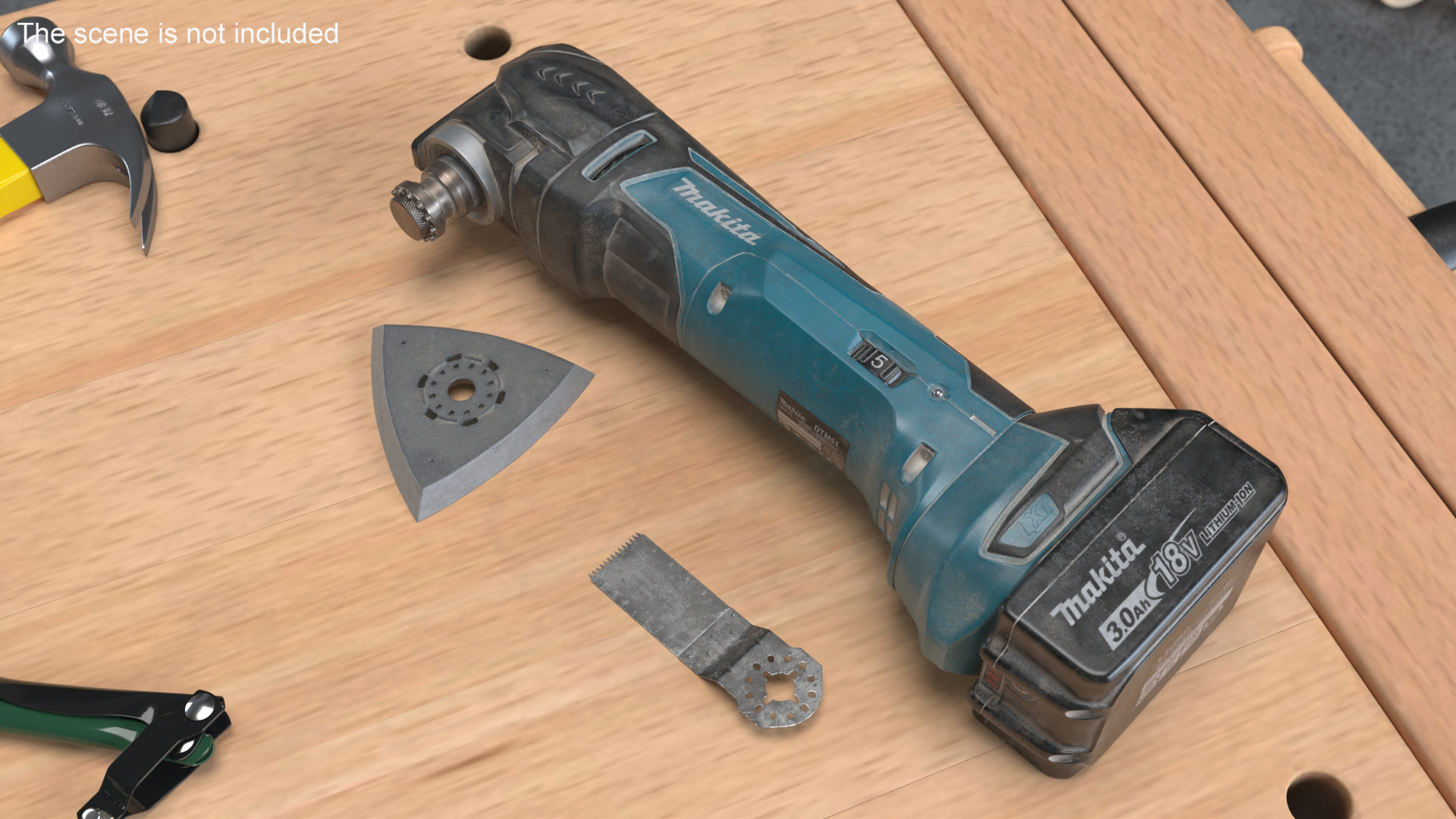 3D Makita Cordless Multi Tool Used