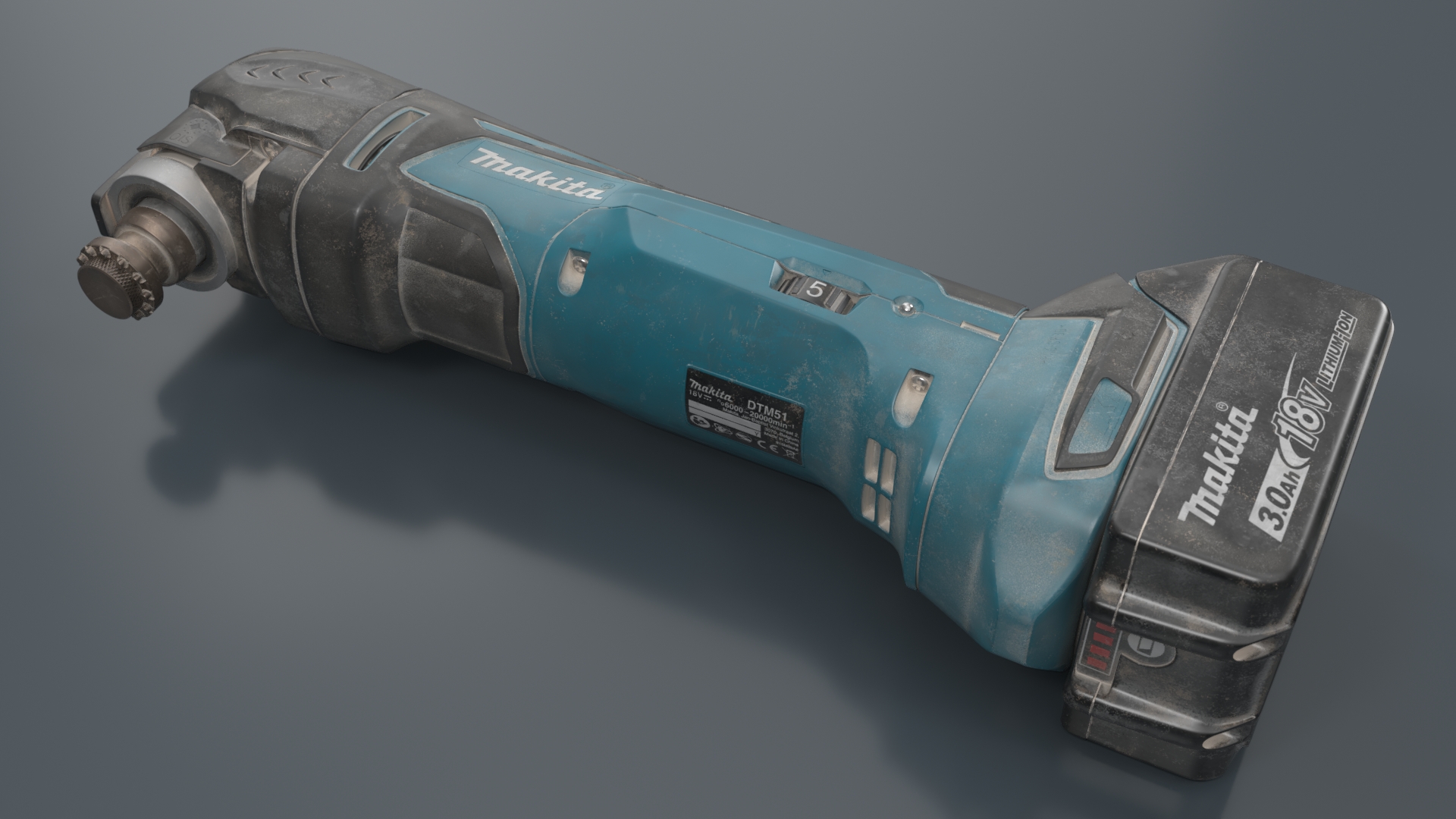 3D Makita Cordless Multi Tool Used