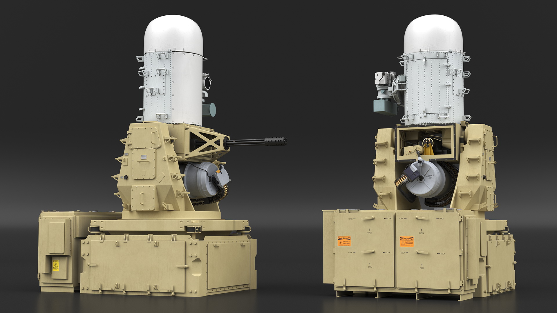 3D Mark 15 Phalanx Close-In Weapon System Sand model