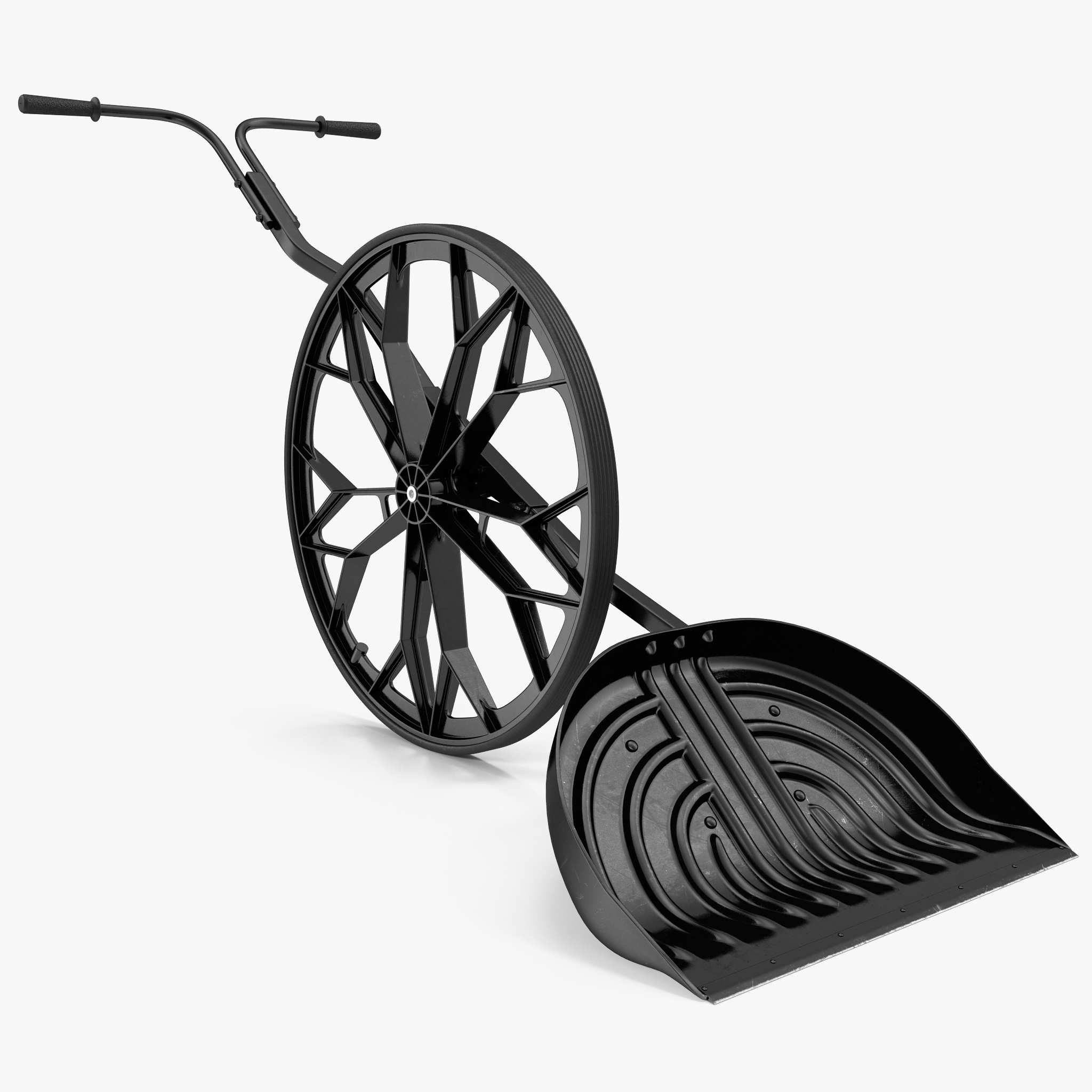 Wheeled Snow Shovel Snow Wolf 3D Model, view 3
