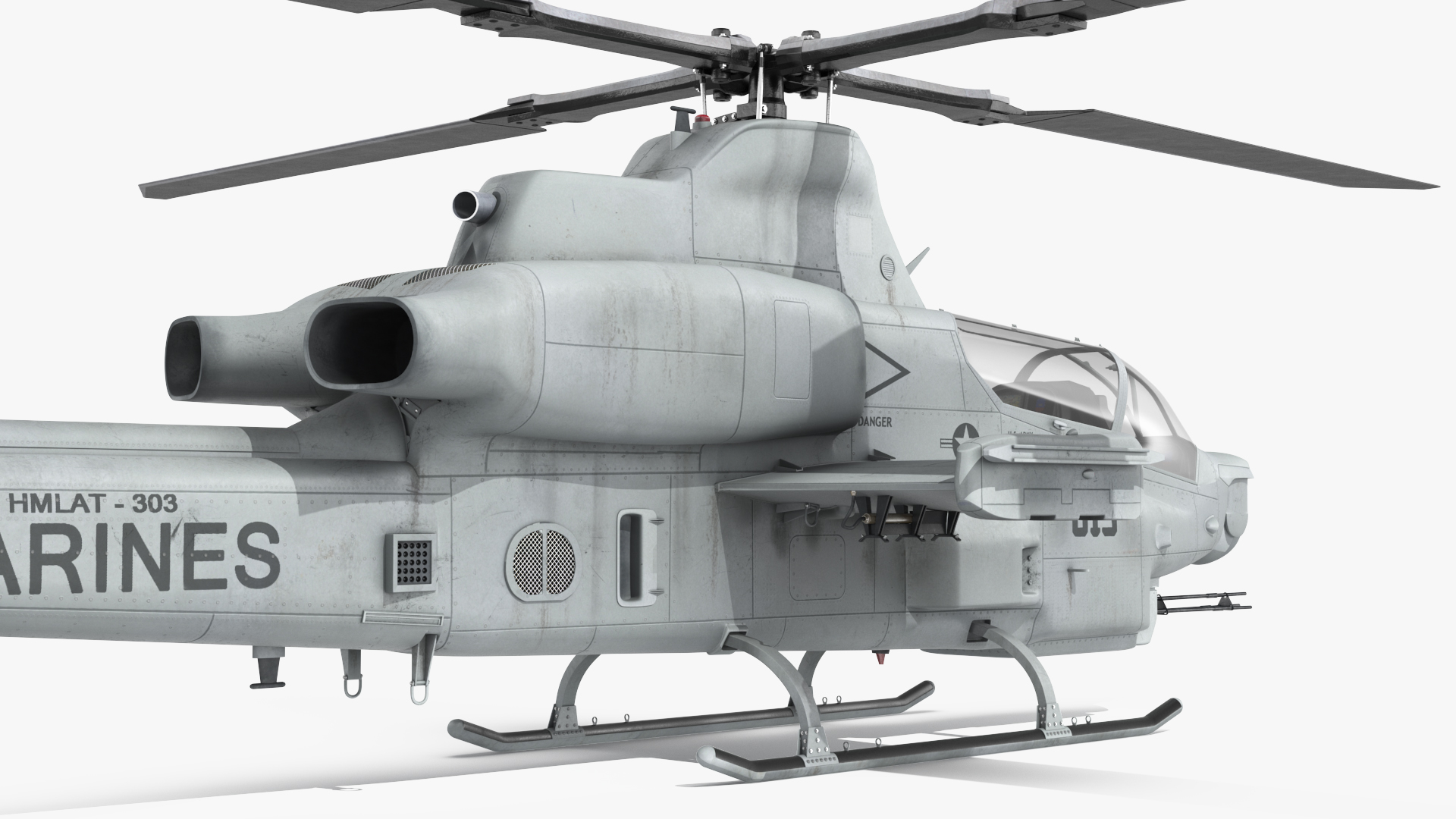 3D model Bell AH-1Z Lethal Combat Helicopter