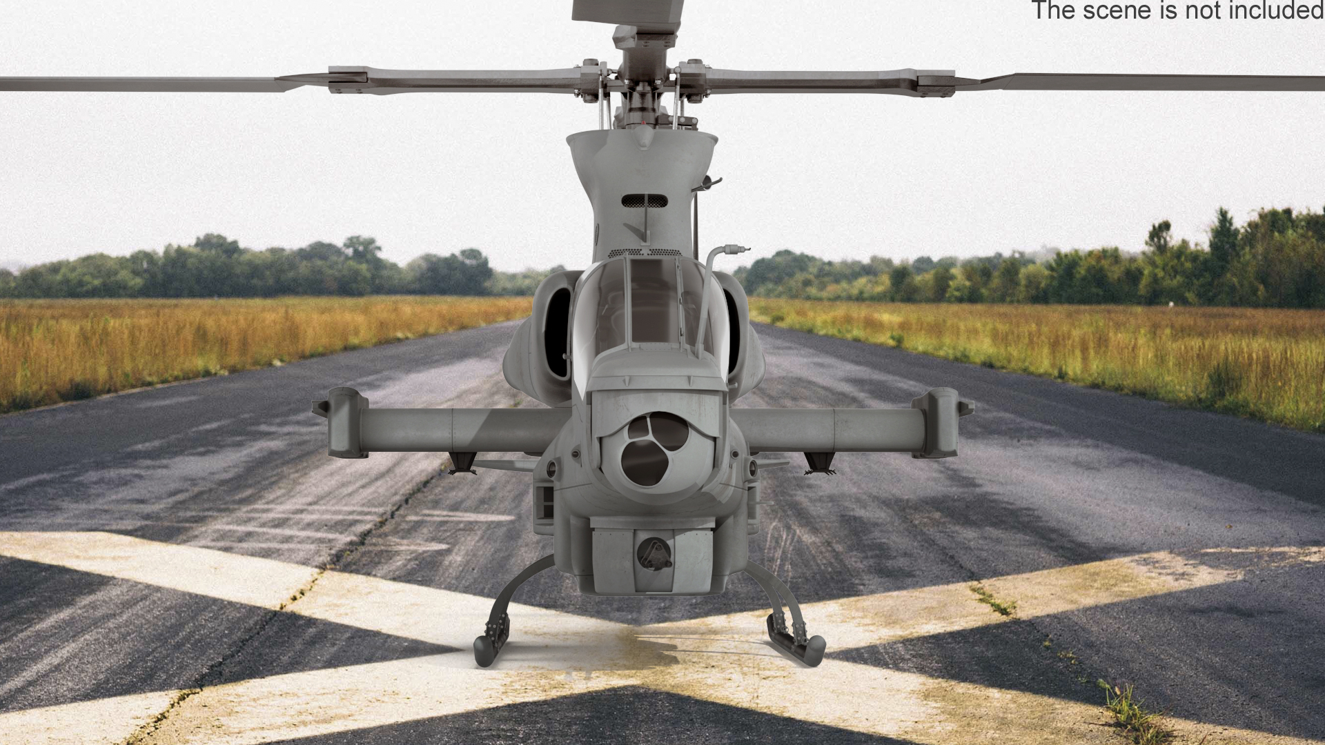 3D model Bell AH-1Z Lethal Combat Helicopter