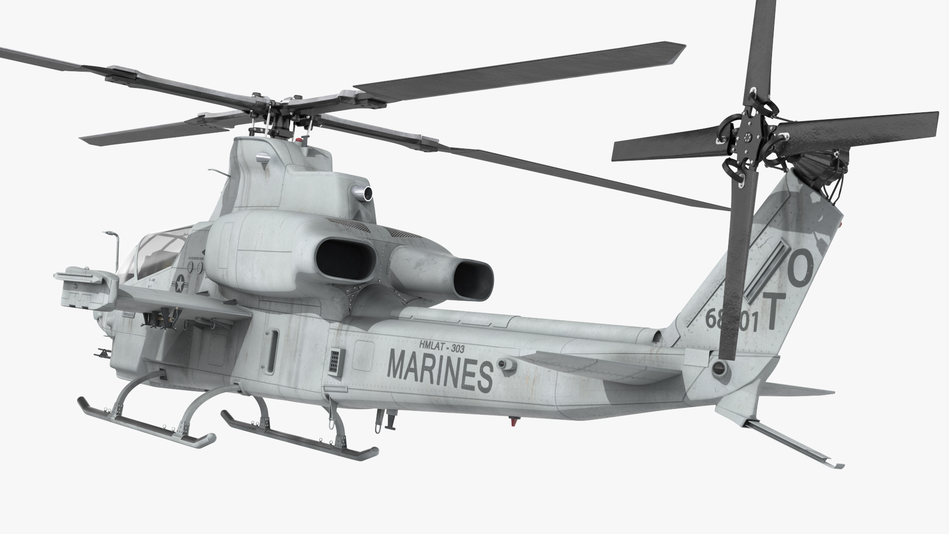 3D model Bell AH-1Z Lethal Combat Helicopter