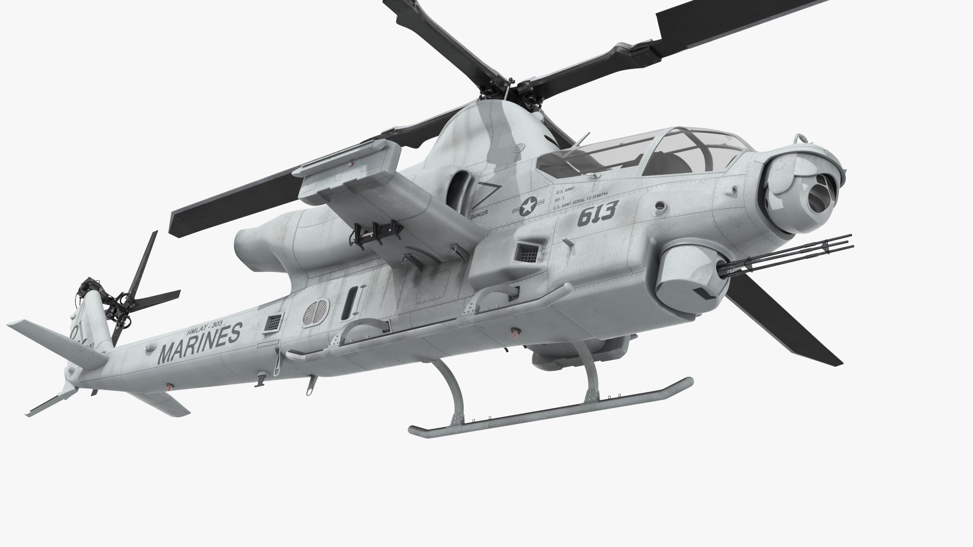 3D model Bell AH-1Z Lethal Combat Helicopter