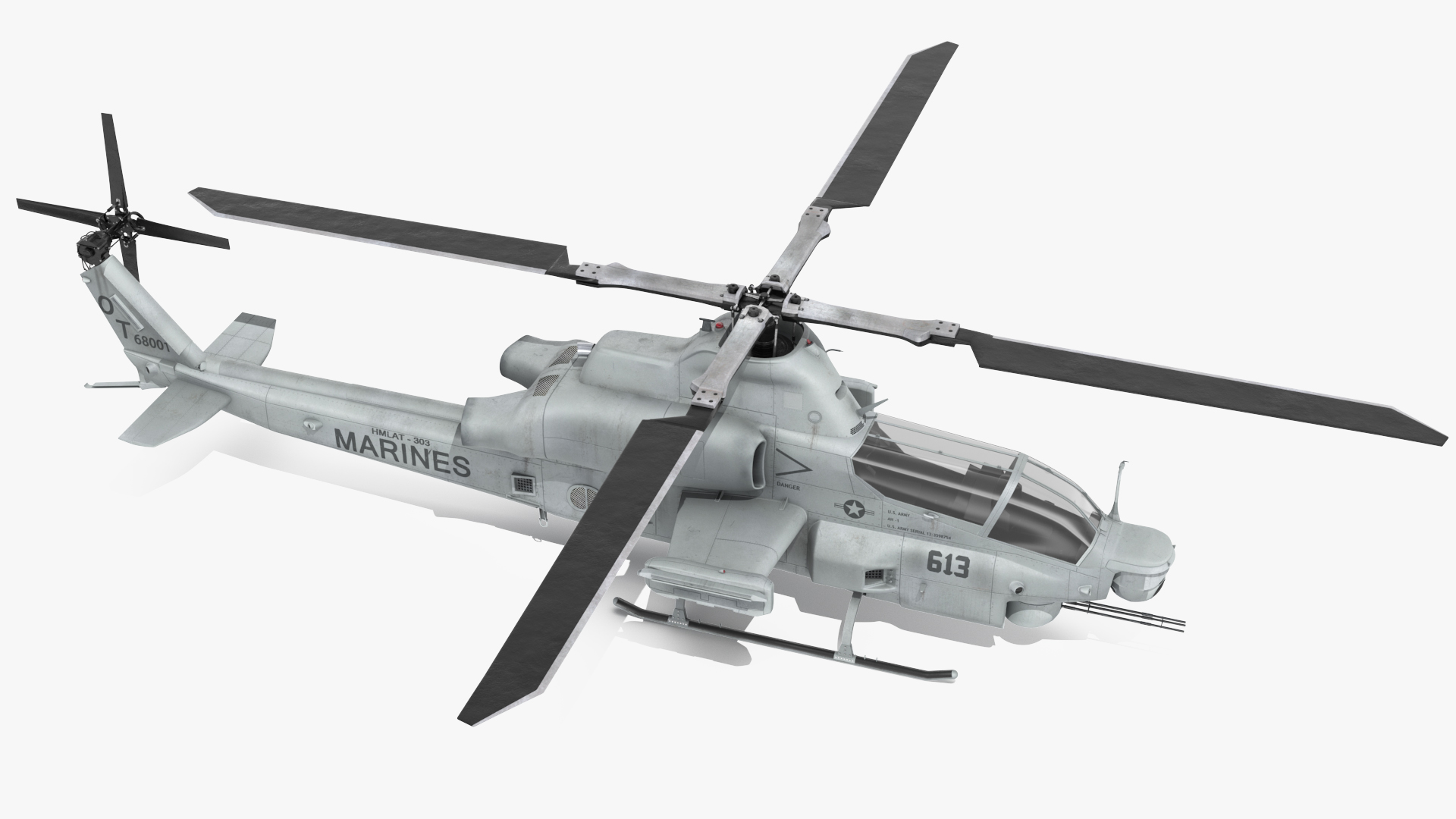 3D model Bell AH-1Z Lethal Combat Helicopter