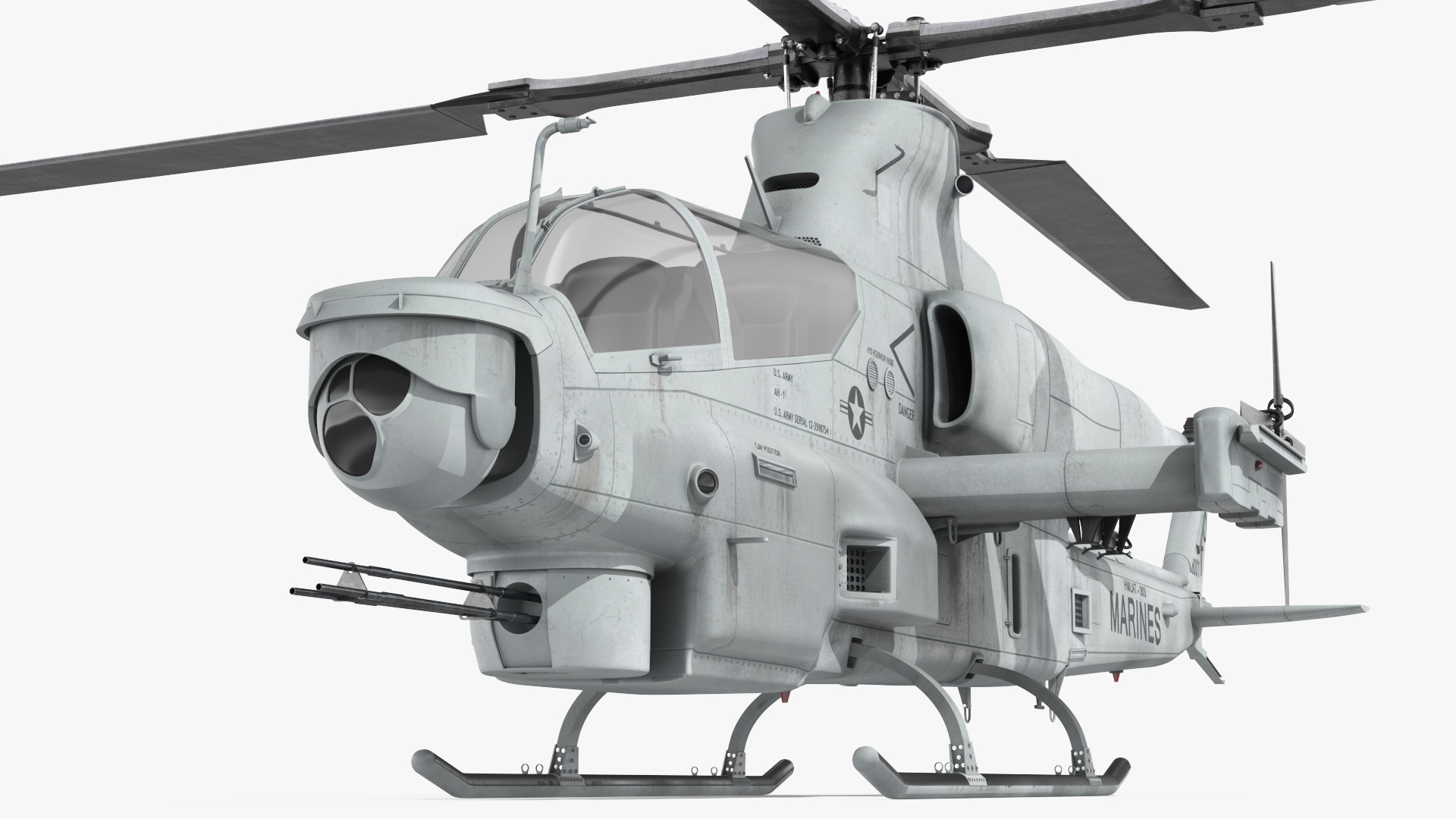 3D model Bell AH-1Z Lethal Combat Helicopter