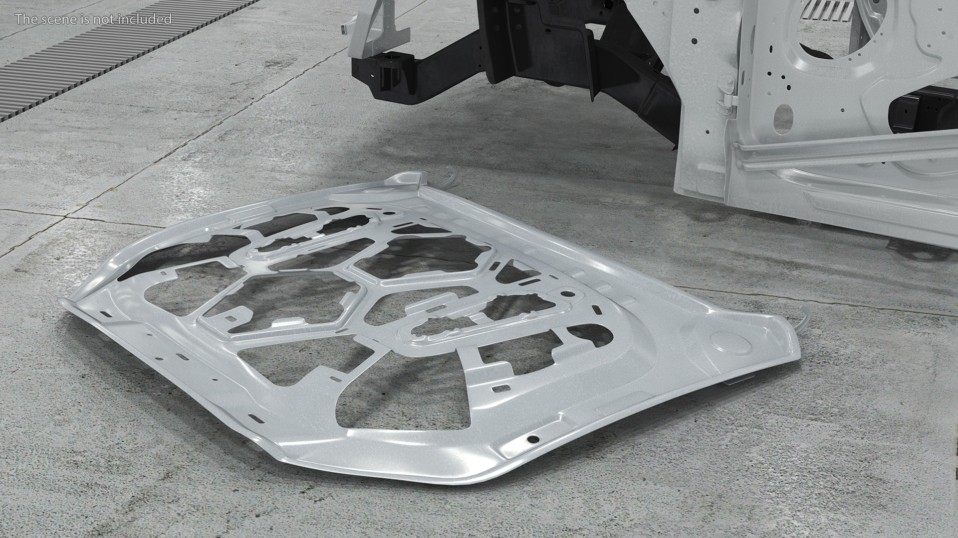 3D model Automotive Hood Base Structure