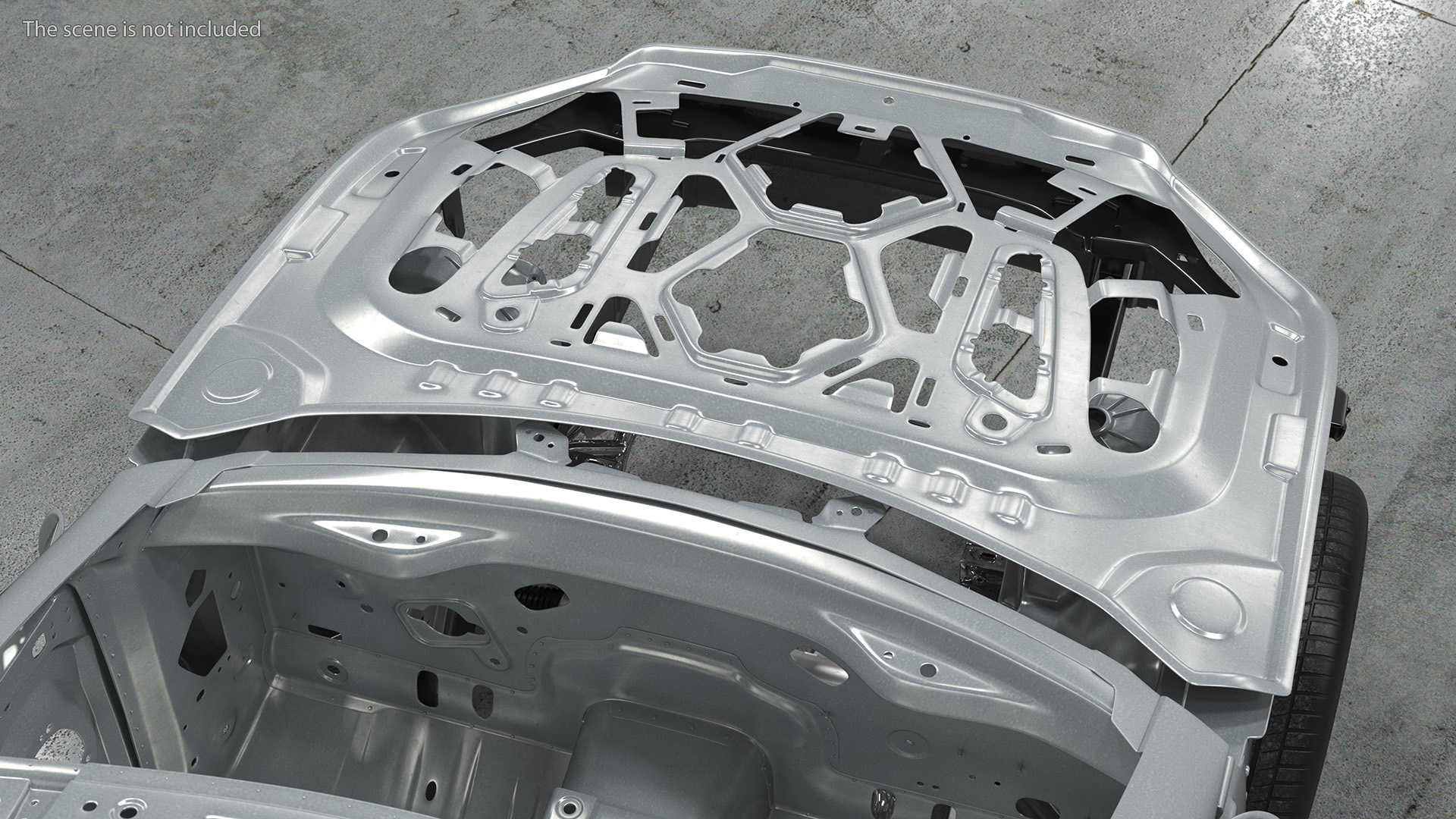 3D model Automotive Hood Base Structure