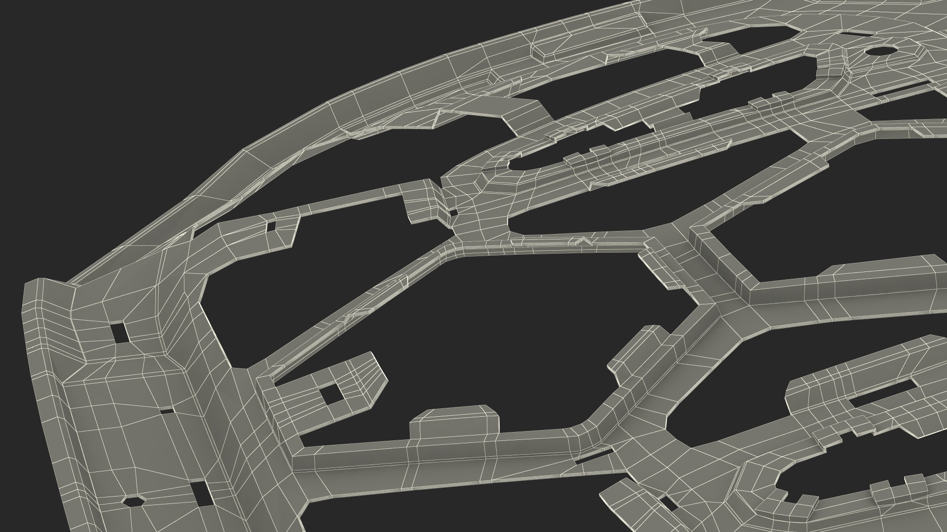 3D model Automotive Hood Base Structure