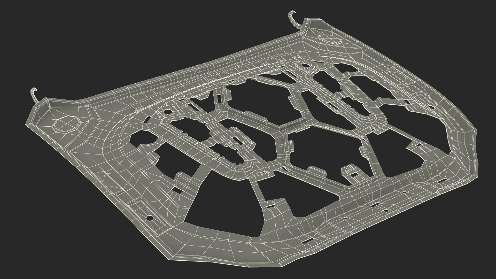 3D model Automotive Hood Base Structure