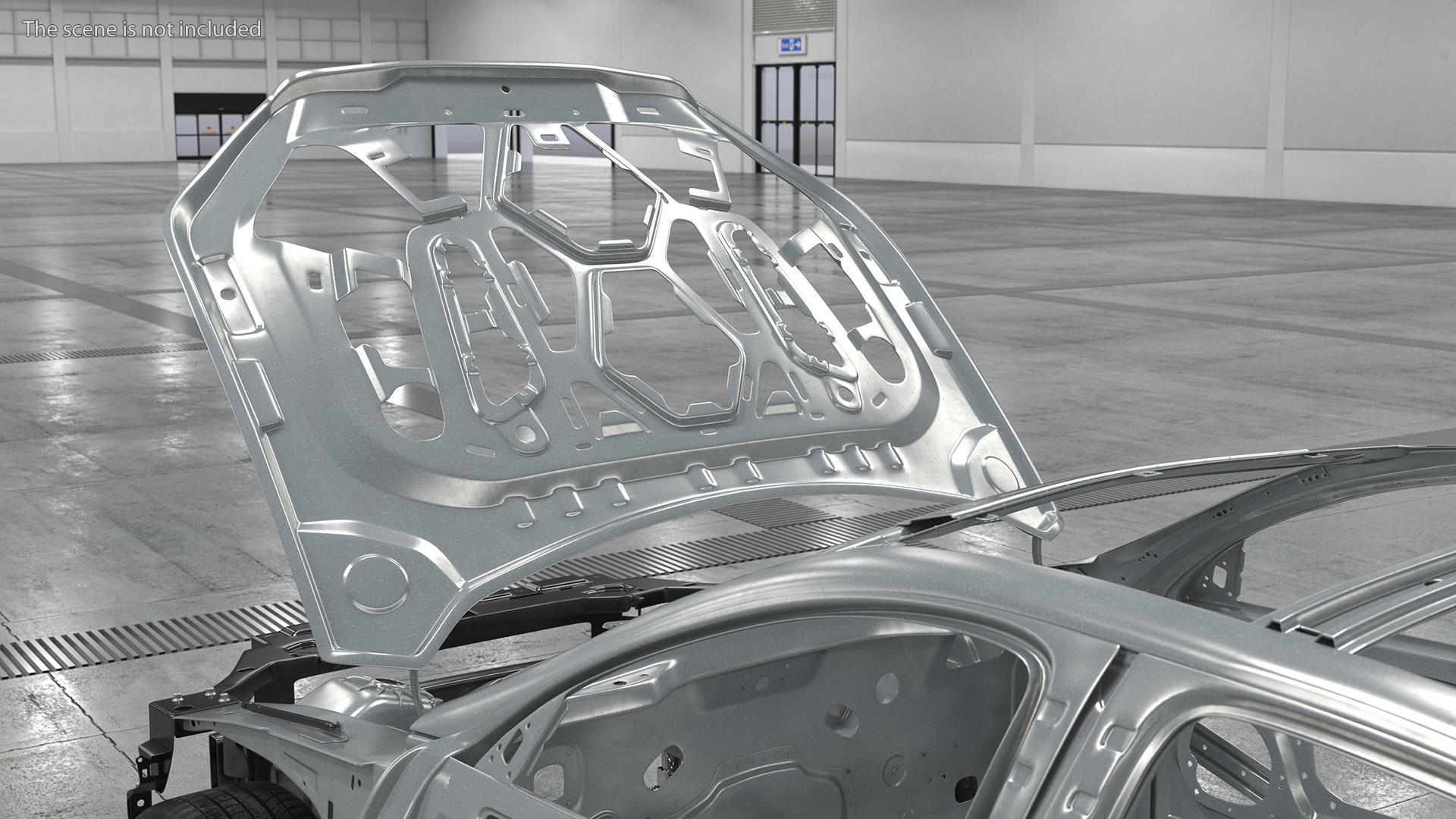 3D model Automotive Hood Base Structure