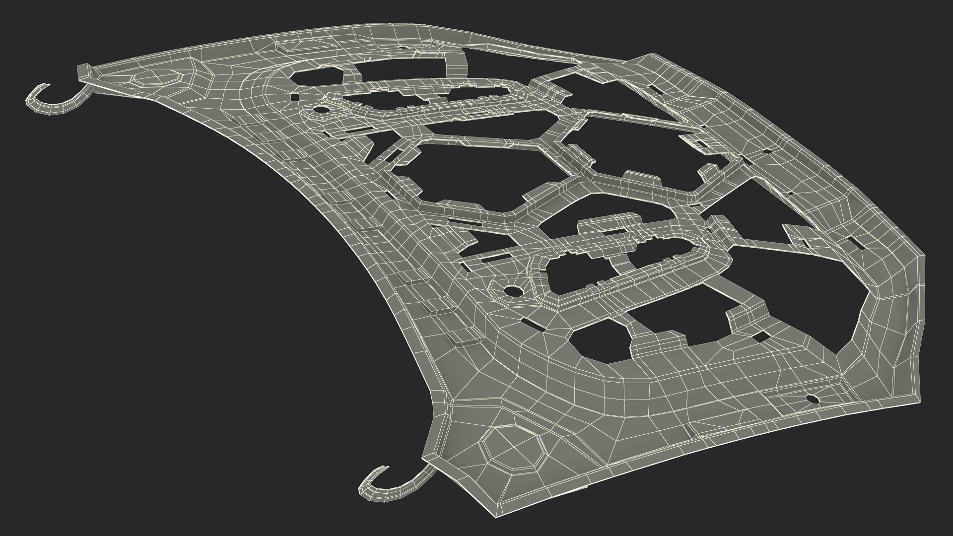 3D model Automotive Hood Base Structure