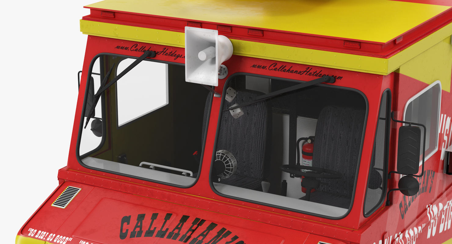 Hotdog and Icecream Street Vending Equipment 3D model
