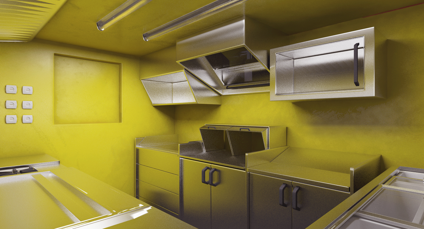 Hotdog and Icecream Street Vending Equipment 3D model