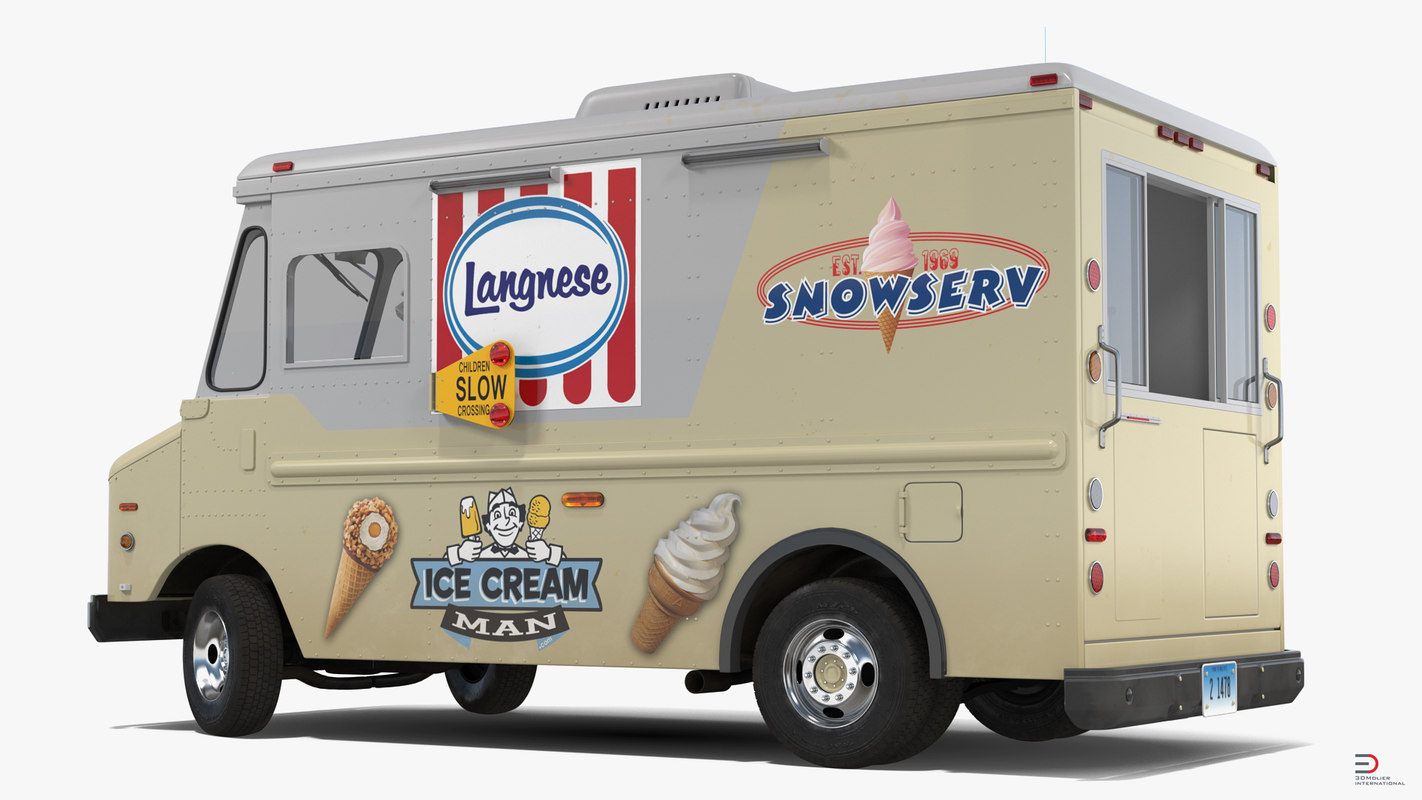 Hotdog and Icecream Street Vending Equipment 3D model