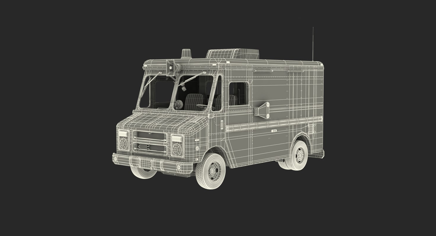 Hotdog and Icecream Street Vending Equipment 3D model