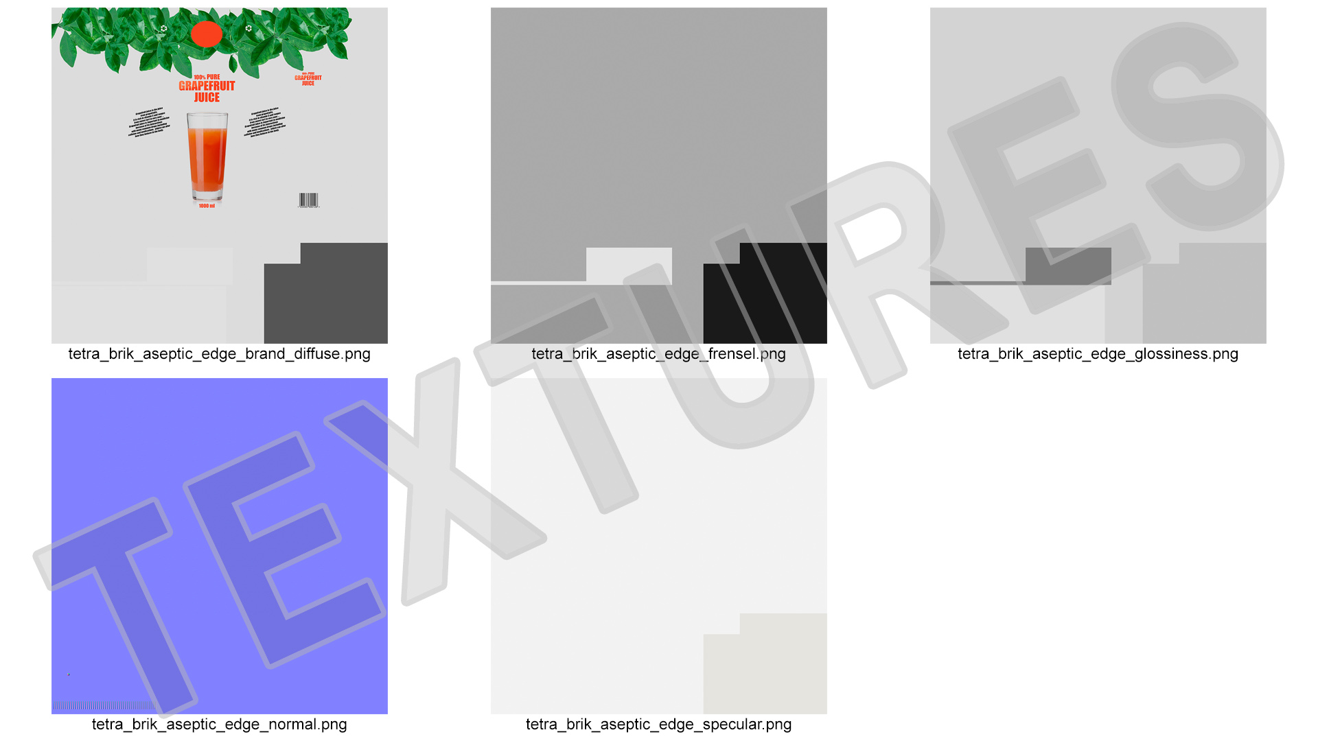 Tetra Brik Aseptic Edge Juice 3D model