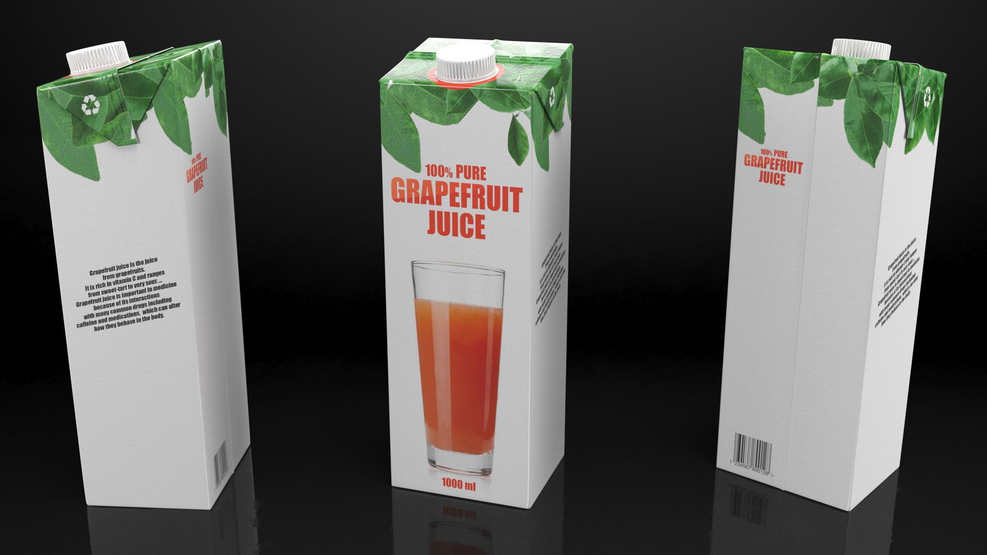 Tetra Brik Aseptic Edge Juice 3D model