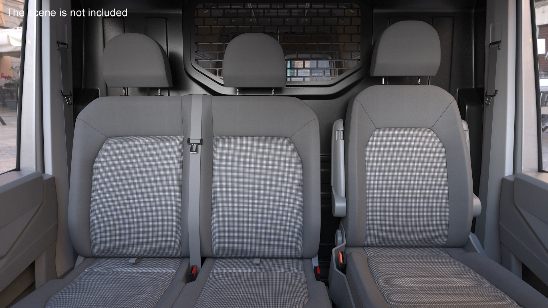 3D Volkswagen Crafter Van 2024 Silver Metallic model