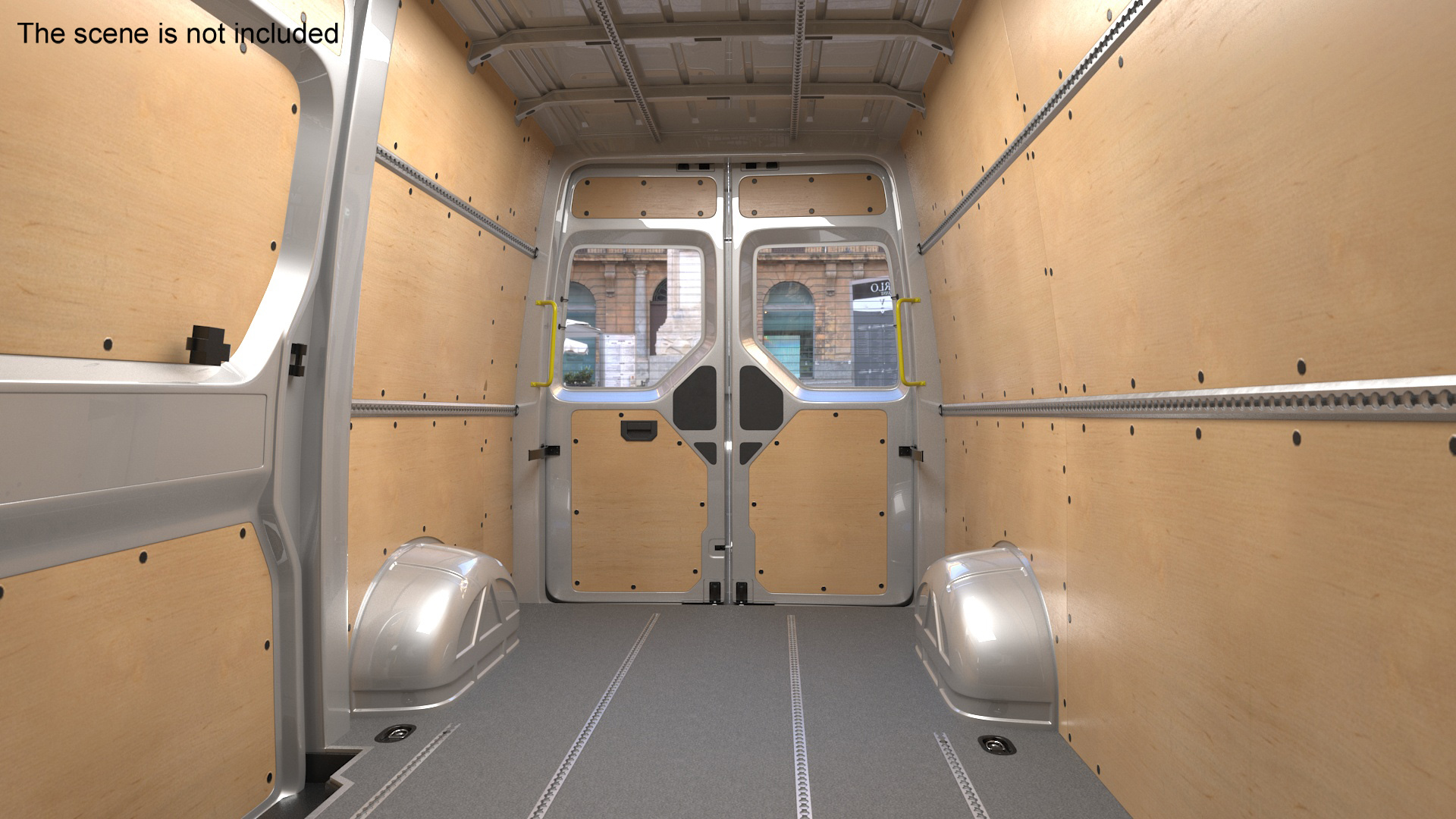 3D Volkswagen Crafter Van 2024 Silver Metallic model