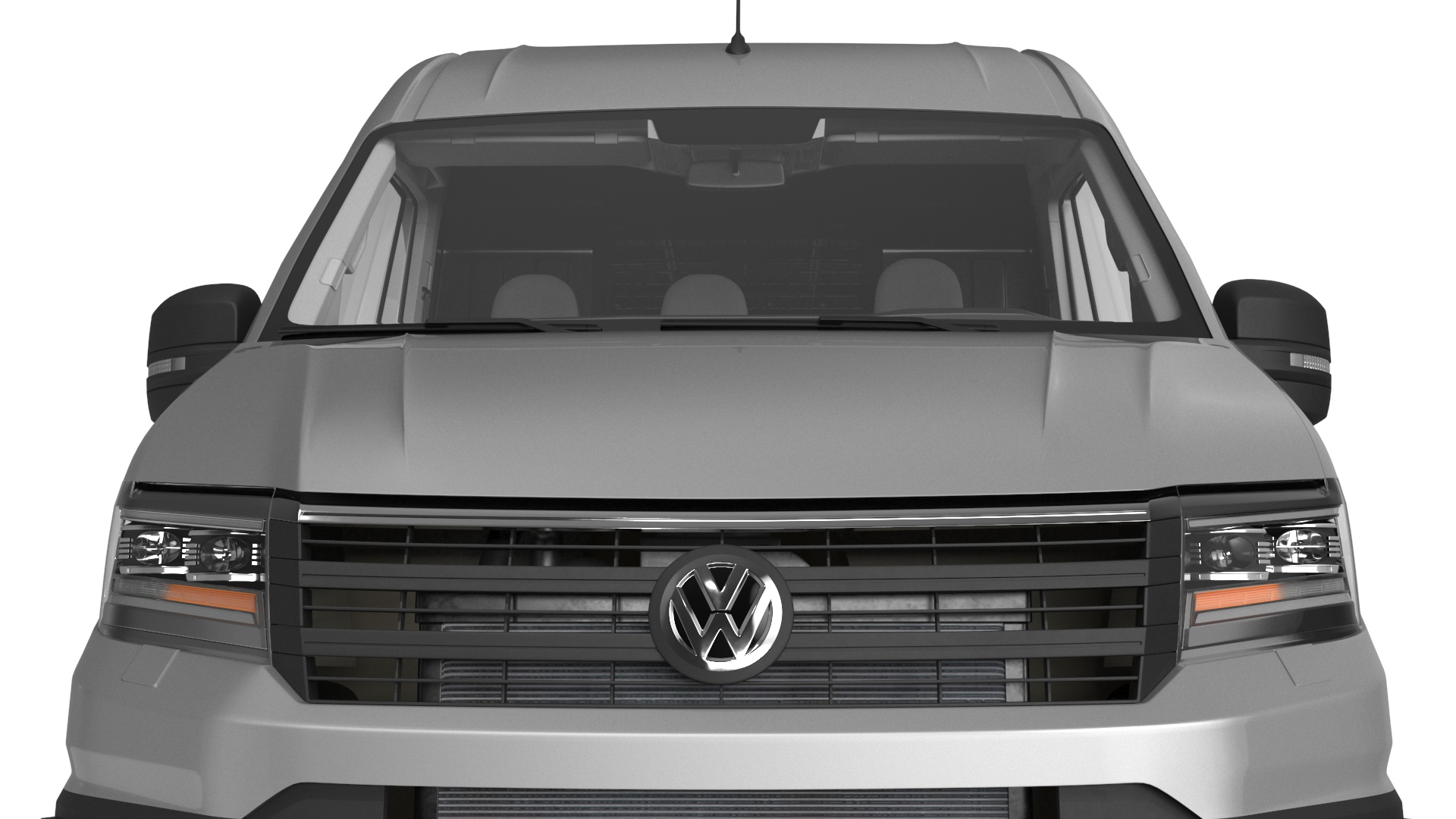 3D Volkswagen Crafter Van 2024 Silver Metallic model