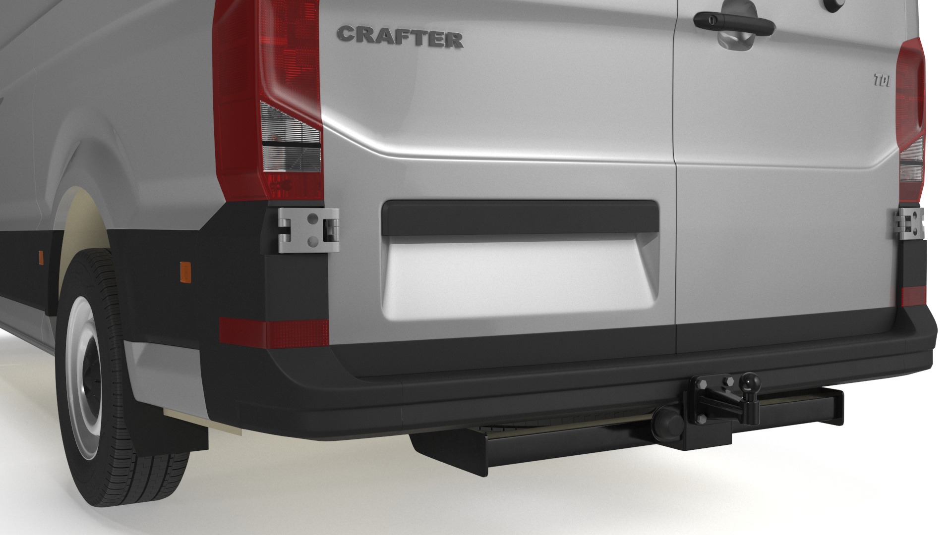 3D Volkswagen Crafter Van 2024 Silver Metallic model