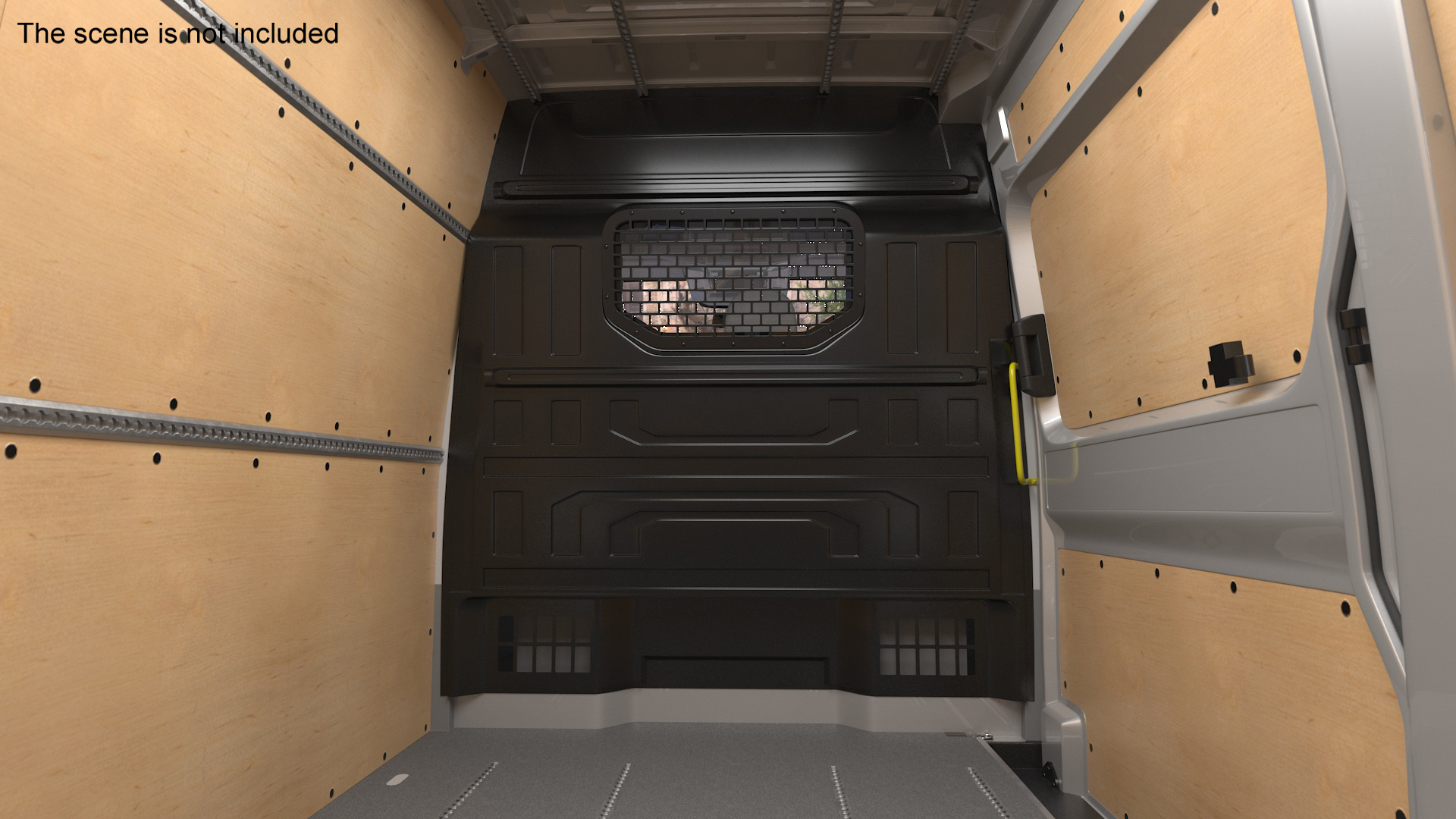3D Volkswagen Crafter Van 2024 Silver Metallic model