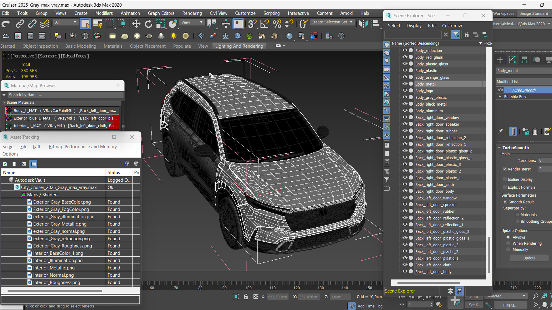 3D model Urban Crossover 2025 Gray