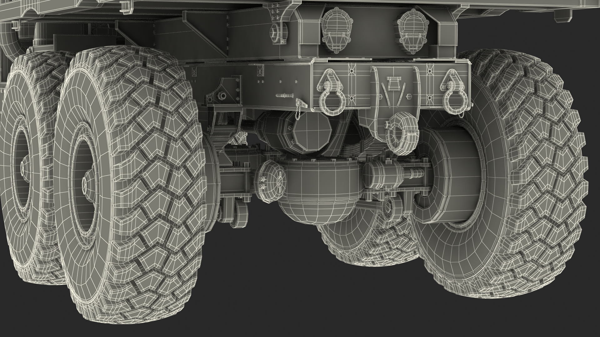 M939 Military Dump Truck Green Rigged 3D