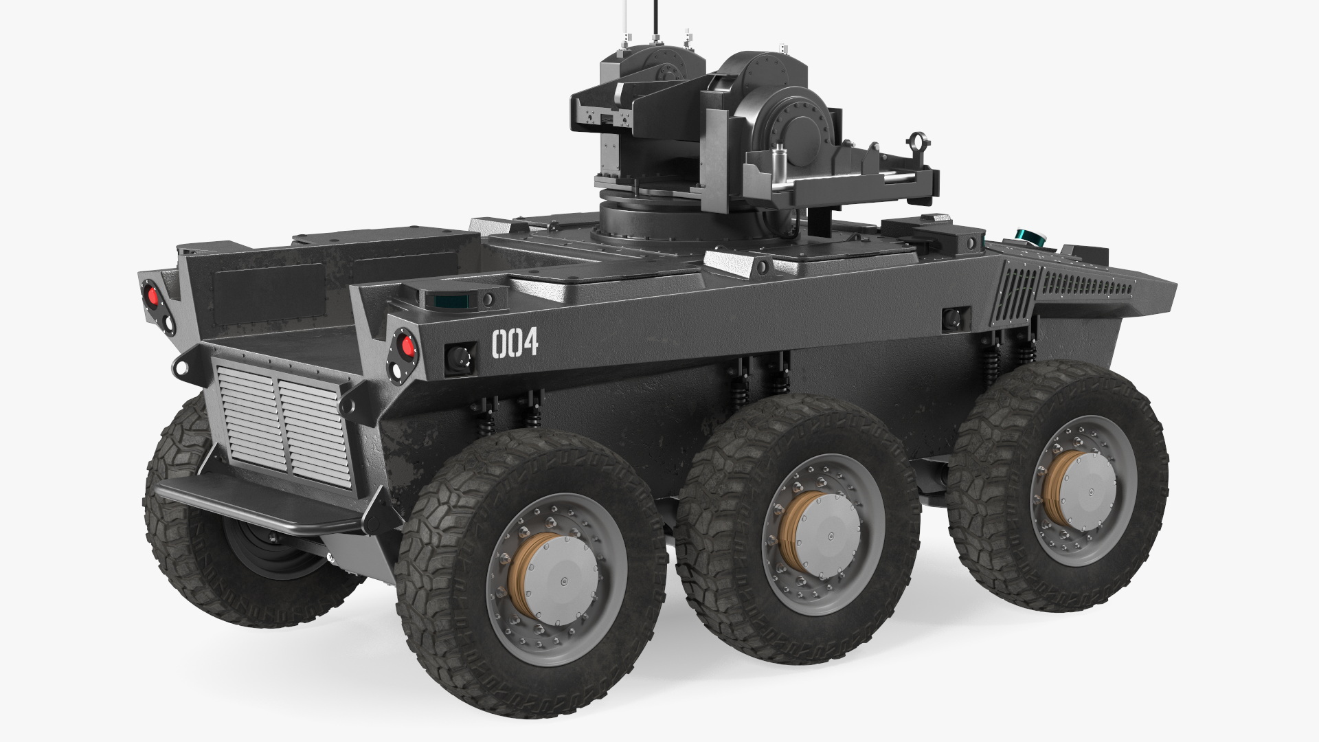 Armed Scout Robot Rigged 3D model