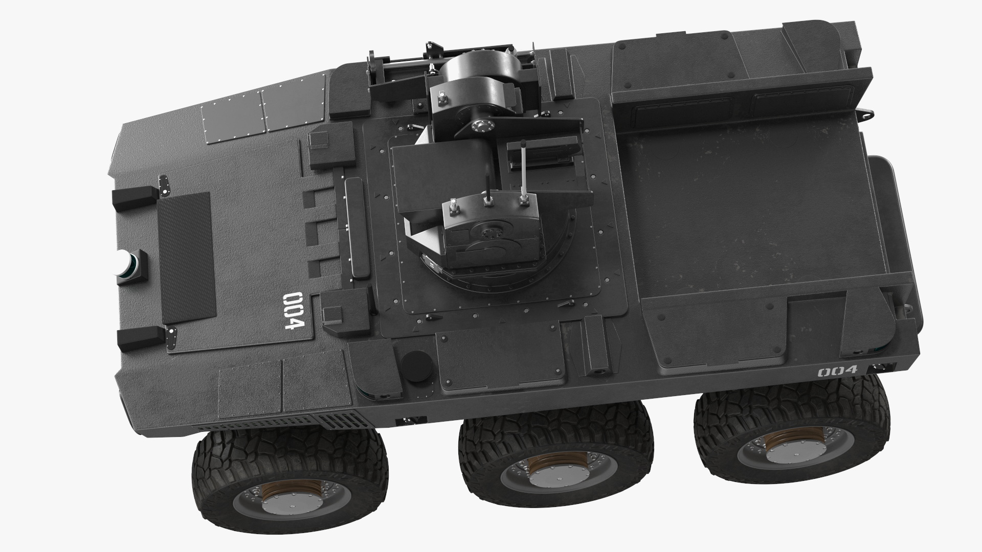 Armed Scout Robot Rigged 3D model