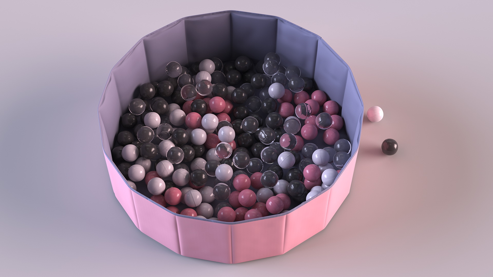 Dry Pool for Kids Size S 3D model