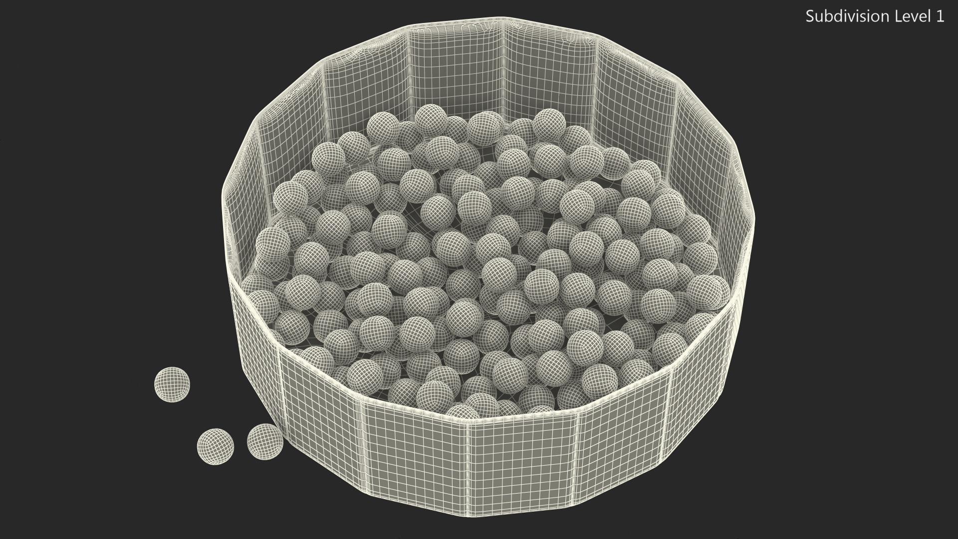 Dry Pool for Kids Size S 3D model