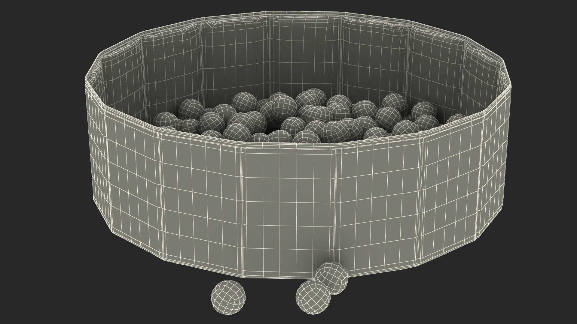 Dry Pool for Kids Size S 3D model