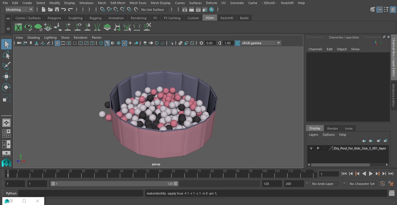 Dry Pool for Kids Size S 3D model