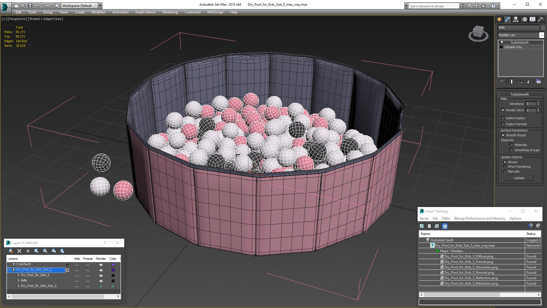 Dry Pool for Kids Size S 3D model