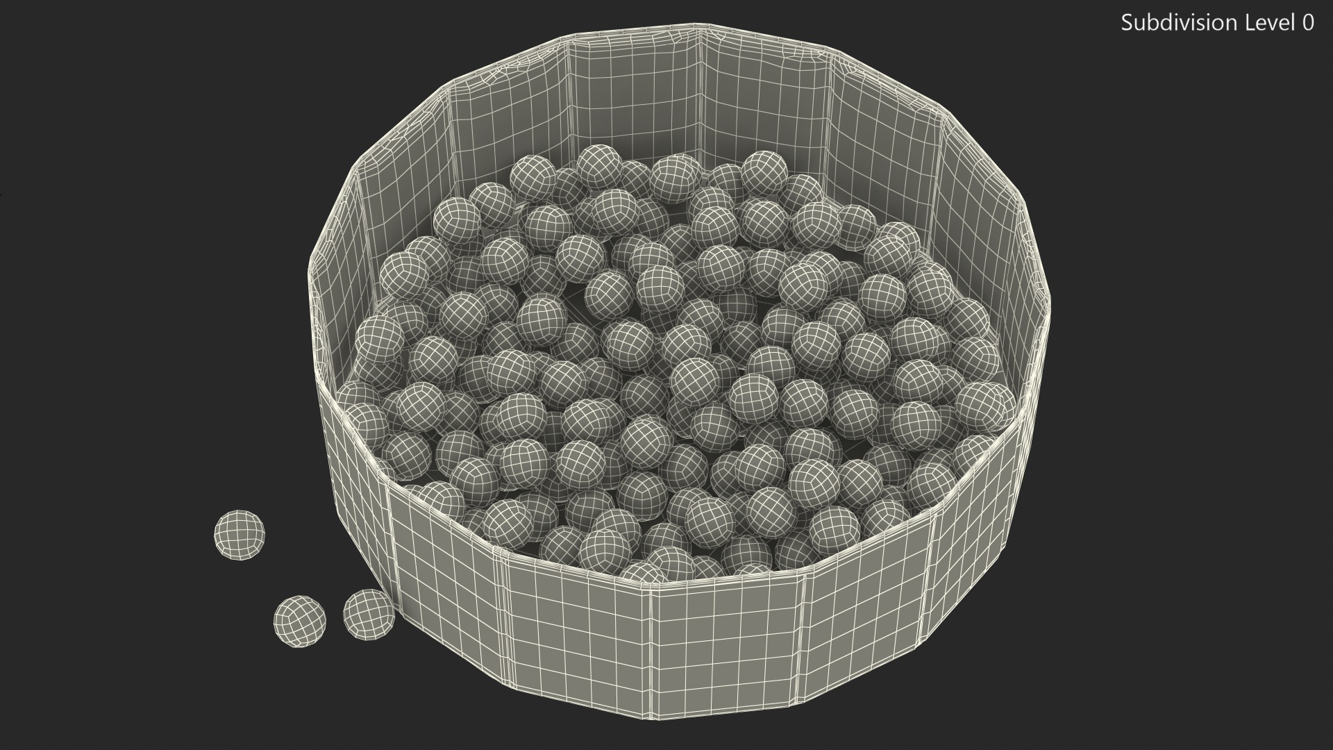 Dry Pool for Kids Size S 3D model