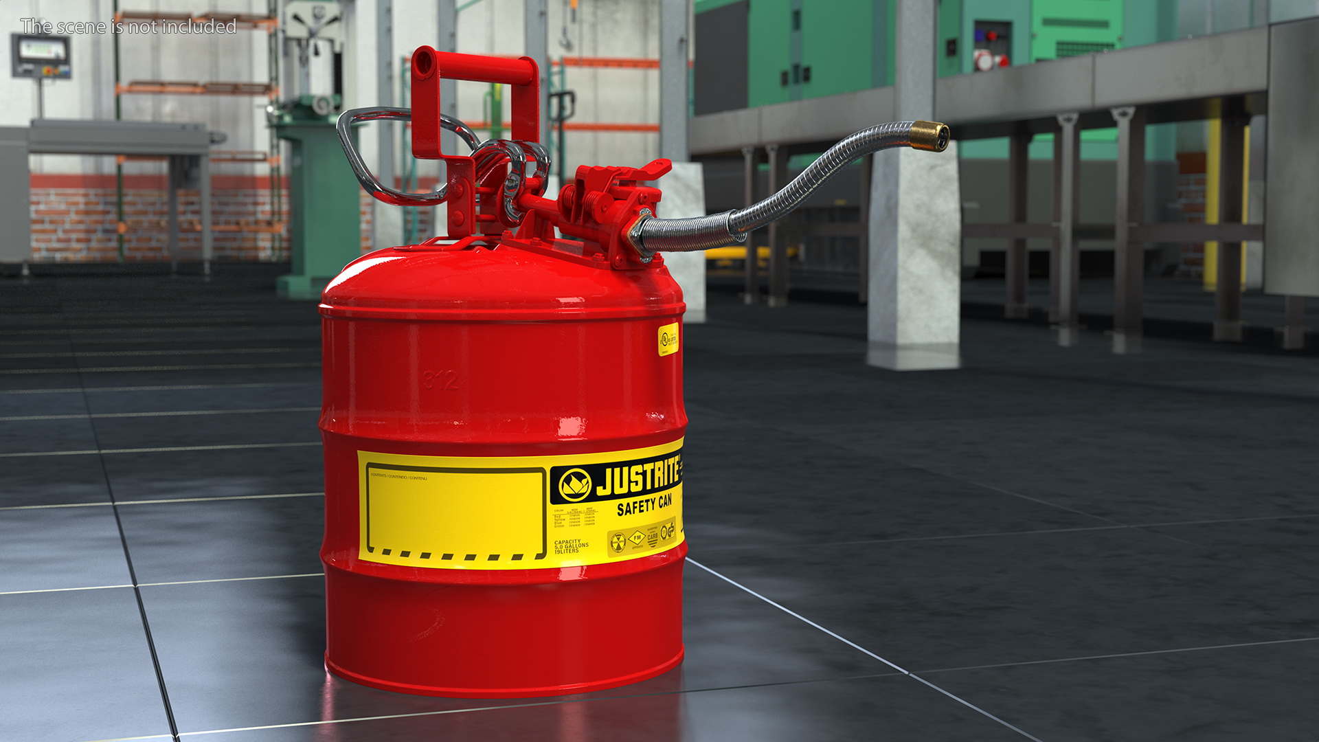 3D Safety Fuel Can Five Gallon Red