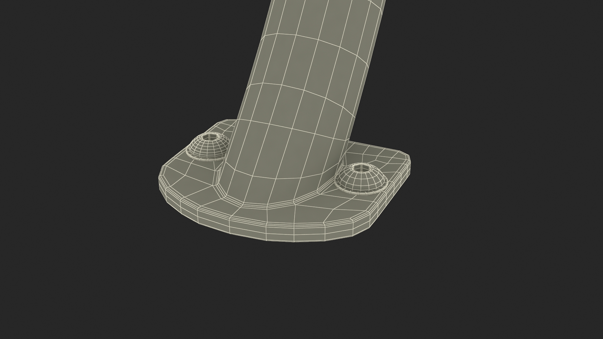 Circle Bicycle Rack Grey 3D model
