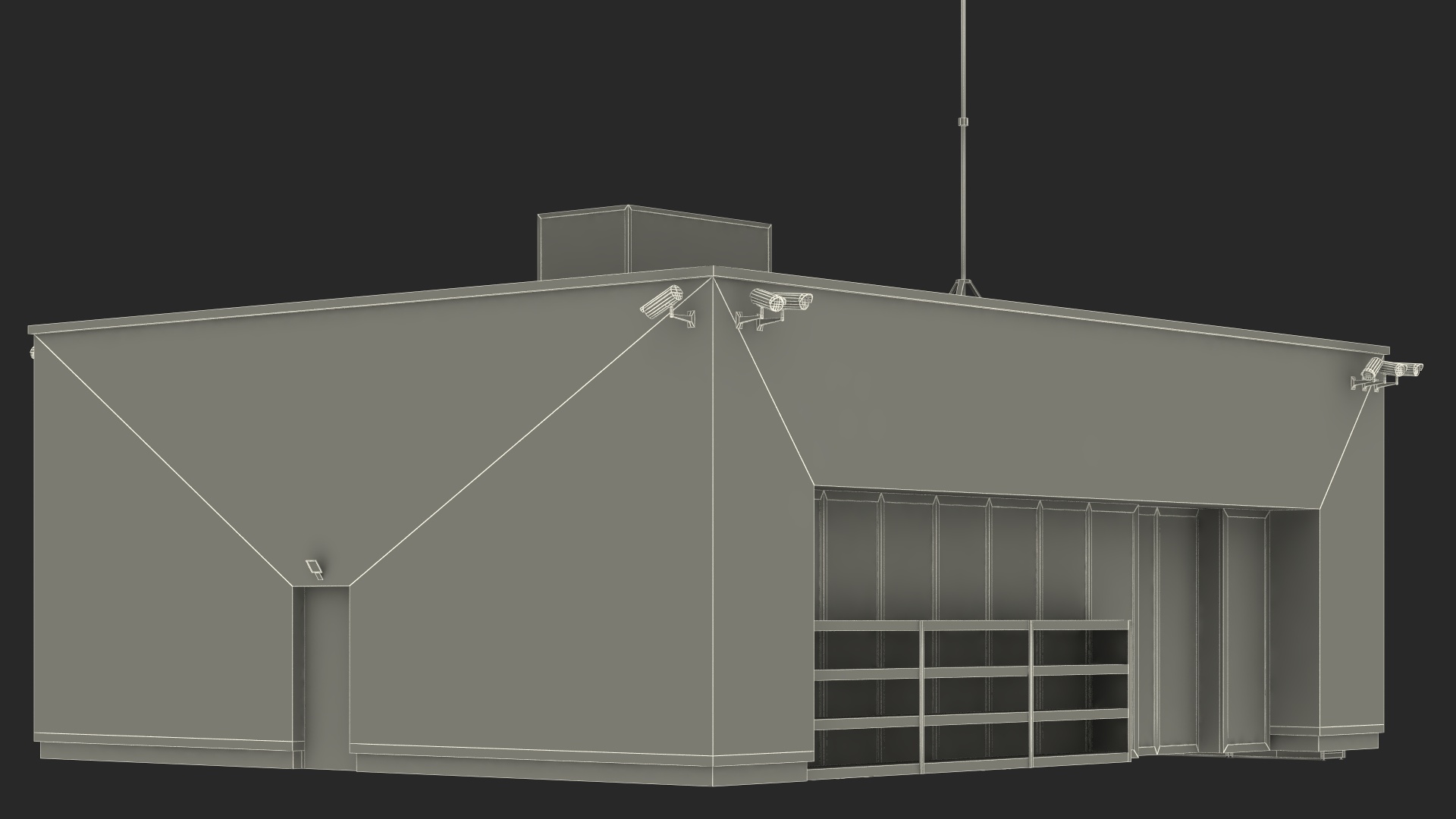 Small Shop Building 3D model