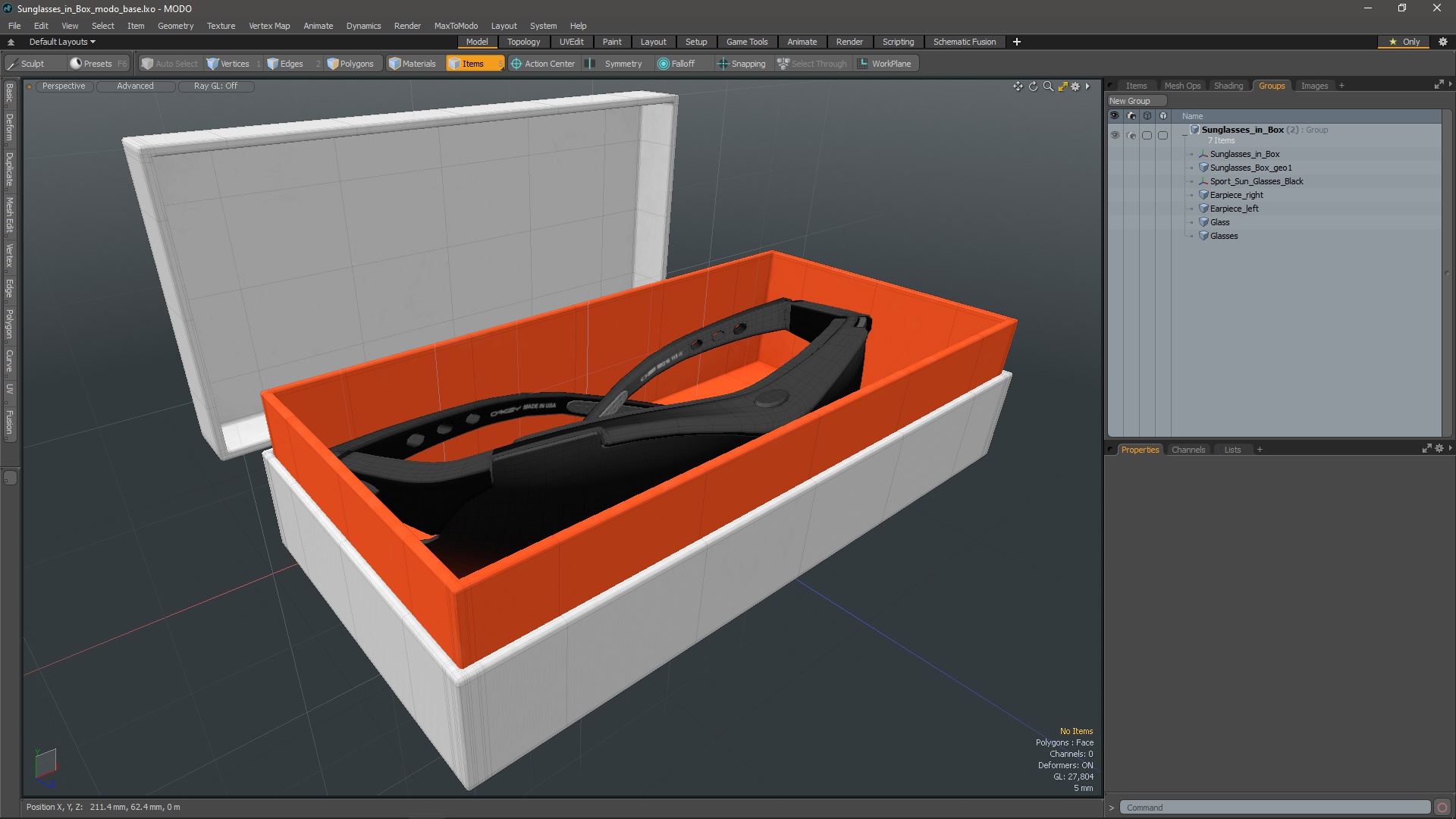 Sunglasses in Box 3D
