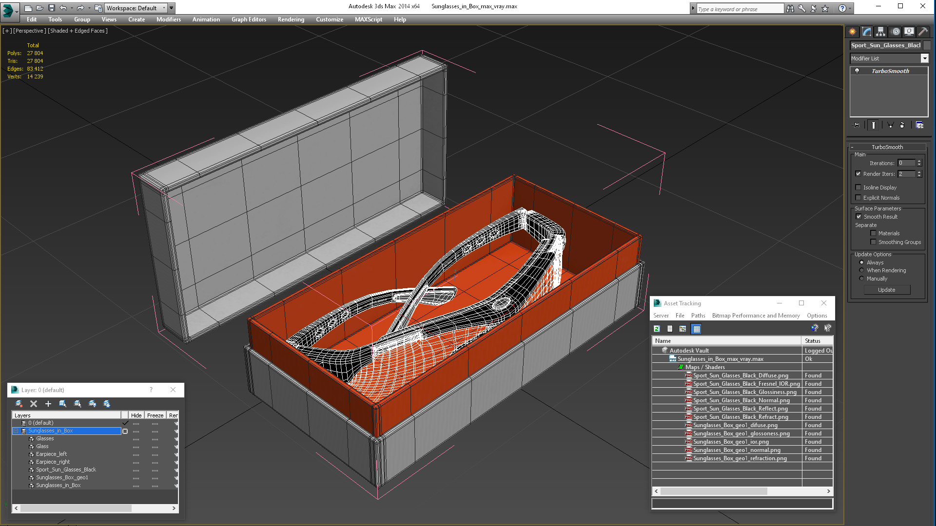 Sunglasses in Box 3D