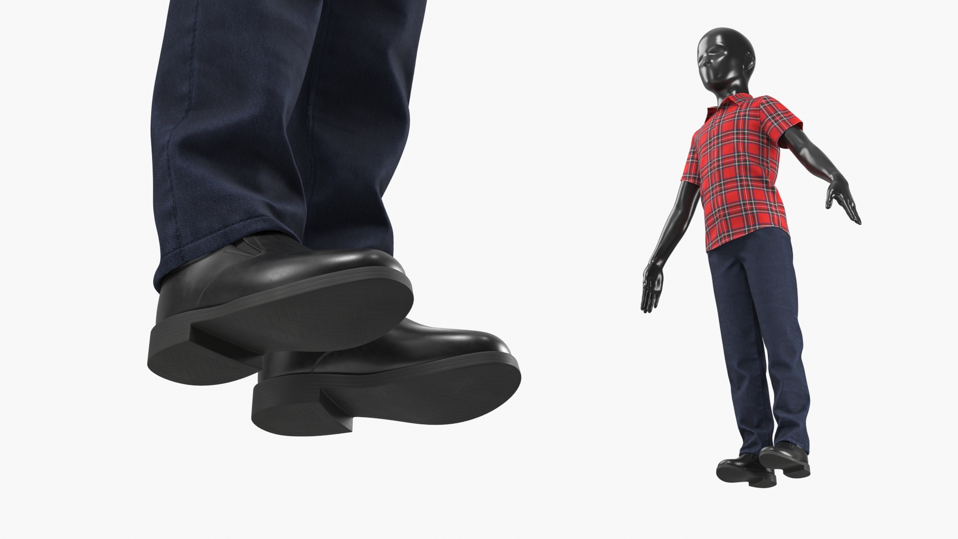 Boys Tartan Outfit Set Red, view 6